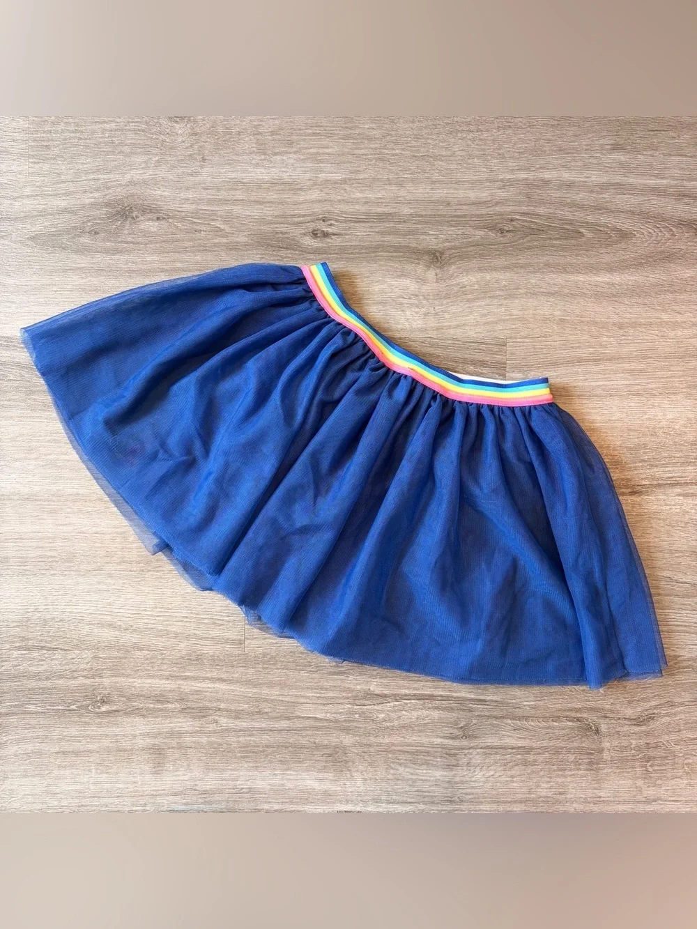 365 Kids from Garanimals blue rainbow tulle skirt